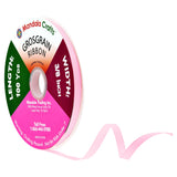 Mandala Crafts 3/8 Inch Pink Grosgrain Ribbon for Gift Wrapping - 100 Yard Bulk Fabric Ribbon for Wedding, Party Decor, DIY Craf