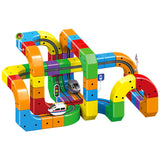 Electric Magnetic Train Track Set, Building Toy Train Track, Train Toy Set for Boys and Girls Aged 3 4 5 6 7 8 9 10 Years Old Bi