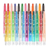 PATIKIL Oil Pastels, 24 Colors Round Soft Oil Crayons Pastels Stick 4.45 Art Supplies for Art Painting Drawing Blending for Art