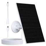 VUEBEE 7W Solar Panel for Security Camera, Solar Panel Charger Compatible with Eufycam 2C/2C Pro/2/2 Pro/E20/E40/E, USB Solar Pa