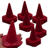 Bluedot Trading 4Red Mini Plastic Traffic Cones | Set of 30 for Agility Training, RC Racing, Outdoor Activities, Sports Dril