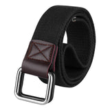 Zoro Cotton D Ring Buckle Belt For Men | Leather Free, Light Weight, (Pack Of 1) | Color Black