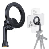 ARMOLABX Magnetic Tripod Holder Mount Adapter for MagSafe, iPhone Tripod Mount Adapter with 1/4Screw Hole, Magnetic Phone Tr
