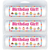 Happy Birthday Mini Toilet Paper Rolls | Great Gag Gift | Cute Party Favor | Useful Gift Idea | Birthdays & Treats (3-Pack) (762