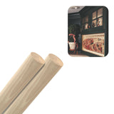 Hardwood Round Dowels (1- x 36, Pack of 2) | Variety of Diameters & Wood Species | Unfinished Wooden Dowel Rods for Crafts & DIY