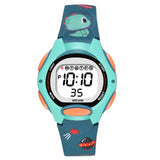 Shocknshop Silicone Round Digital Led Child Kids Children Unisex Printed Watch For Boys & Girls Perfect For 3-12 Years -W347 (Wh