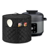 LUXJA Quilted Dust Cover Compatible with Ninja Pressure Cooker, Black