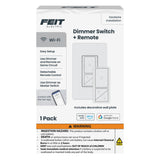 Feit Electric Smart WiFi Dimmer Switch with Remote, Single-Pole/3-Way/4-Way, Voice Control with Alexa & Google Asst, Wireless Wa