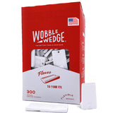 Wobble Wedges Flexible Plastic Shims, 300 Pack MADE IN USA, MultiPurpose Shim Wedges for Home Improvement & Work Plastic We