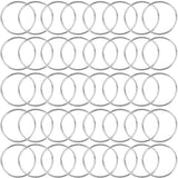 40Pcs Macrame Hoops Ring, BetterJonny 2 Inch Metal Craft Rings Hoops Silver Dream Catcher Rings Wreath Hoop Rings for Home Decor