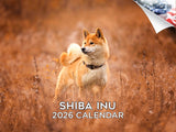 2025 2026 Shiba Inu Calendar - Dog Breed Monthly Wall Calendar - 12 x 18 Open - Thick No-Bleed Paper - Giftable - Academic Teach