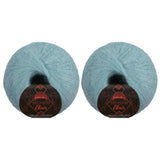 JubileeYarn Mohair Elixir Yarn - 50g/Skein Baby Wool Blend - Velvet Hammer - 2 Balls