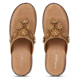 Ortho Joy Doctor Fancy Footwear For Women || Orthopedic Women'S Fancy Slipper/Sandal For Women,Beige,8,B0CS3G7P4Y