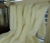 Plutus Brands Arctic Fox Throw Pillow, 80 X 90, White/Ivory