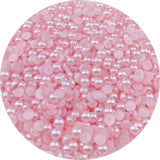 LIMAOLLY 1500pcs 6mm Flatback Half Round Pearls Crafts Beads for Jewelry Making DIY Scrapbook Shoes Clothes Cup Nail Art Decorat