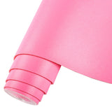 HGUAN Smooth Solid Color Pink Faux Leather 12X53(30cmX135cm),Faux Leather Sheets Roll Very Suitable for Making Crafts, Leather E