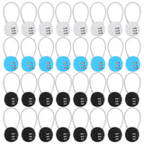 Moxweyeni 16 Pack Combination Lock 3 Digit Small Combo Luggage Number Cable Padlock Outdoor Waterproof Resettable Lock for Schoo