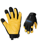 toolant Upgraded Waterproof Winter Work Glove with 3M Lining,Heavy Duty High Dexterity Leather Gloves,Touchscreen with Impact Pr