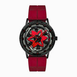 Goldenize Fashion Men Analogue Spinning Wheel Concept Multicolor Star Rotating Dial Stylish Wrist Sports Watches For Men'S & Boy