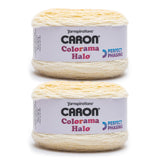 Caron Colorama Halo Cake Caron Beeswax Frost Yarn - 2 Pack of 8oz/226.79g - 71% Acrylic,18% Nylon,11% Polyester - #5 Bulky - 60