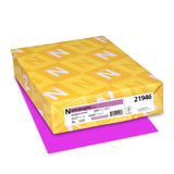 Neenah Paper Astrobrights Color Paper, 8.5 x 11, 24 lb/89 gsm, Outrageous Orchid, 500 Sheets (21946)