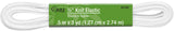 Dritz 9516W Knit Elastic, 1/2Inch x 3Yard, White