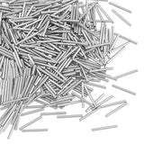 PH PandaHall 500pcs 15mm Long Stainless Steel Tube Beads Straight Tube Charms Metal Smooth Finding Beads for Jewelry Crafts Maki