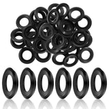 Nuanchu 20 Pcs External Lamp Holder Gasket Weatherproof Gasket Replacements for Par Lamp Holders, Black Round Weatherproof Gaske
