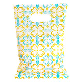 ysmile Plastic Shopping Bag for Small Business Poly Die Cut with Handle Plastic Merchandise Bag for Retail 5.9x7.8 100 ct - Blue