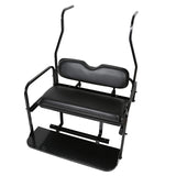 KUAFU Back Folding Seat Kit Compatible with 2000.5-Up Club Car DS Models Golf Cart Flip Seat with Cushions