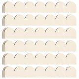 Threehoney 12 Pack Unfinished Scalloped Decorative Wood Trim Scalloped Edge Decorative Wood Molding Cute DIY Moulding Trim for H