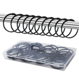 36pcs Shower Curtain Rings , RustResistant Metal Round Shower Hooks for Bathroom Rod Curtains, Changing Room, Windows, Home Dec