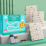 Reusable Magic Practice Copybook Kit For Kids Writing, Drawing & Pen Control Workbook Set Educational Learning Books For Lin