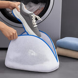 COSMIIC GREENS 1 PCS Shoe Washing Machine Bag, Honeycomb Mesh Laundry Bag with Zipper for Sneakers, Running Shoes, Sock, Bras, D