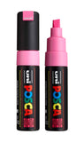 posca uni PC-8K Water-Based Paint Markers, Broad Tip (8mm), Fluorescent Pink, 2 Count