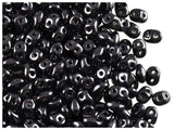 Matubo SuperDuo Beads 2.5x5mmJet 22.5 Gram Tube
