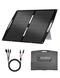 ECO-WORTHY 100W Portable Solar Panel for Power Stations,IP65 Waterproof & Lightweight with Adjustable Kickstand,23% High Efficie