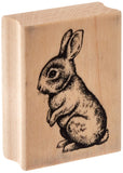 Inkadinkado Baby Bunny Wood Stamp for Easter Cards and Scrapbooking, 2.25 W x 1.75 L