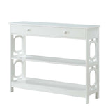 Convenience Concepts Omega 1 Drawer Console Table, White