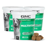 GNC for Pets Essentials Dog Multivitamin Soft Chews, 60 Ct - 3 Pack | Salmon Oil Dog Supplement Immune Booster | Chicken Flavor
