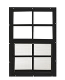 Shed Window 14 W x 21 H, Flush Mount Black for Sheds, Playhouses, and Chicken Coops 1 PK (W1421BLKBX1)