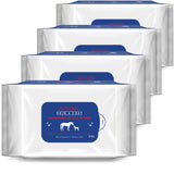 StripHair Bamboo Cloth Wipes Extra Large Reusable 12x12in for Dog Pet Horse Grooming Coat Care and All Purpose Cleaning, 4 Pack