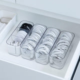 GOXITAX 4 Pack Cord Organizer Box for Desk Drawer