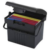 Portable Storage Box Letter Size 14w x 111/4d x 141/2h Black