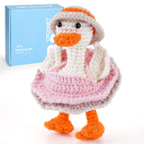 CrochetBox Crochet Kit for Beginners - Porch Goose Starters Crochet Kit, Beginners Crocheting Kitting for Adults Teen, Gifts wit