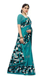 Gosriki Women'S Rama Color Khadi Jahlar Saree With Blouse Piece,Rama,,B085RLXLDF