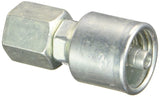 Gates G25170-0406 4G-6FJX MegaCrimp Coupling, Female JIC 37 Flare Swivel, 0.25 Hose ID, 9/16-18 Thread Size