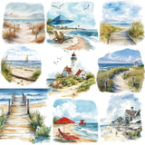 Beachside Bungalow Series Stickers Journaling Junkjournal Sticker Scrapbooking Stickers Hand Account Sticker Junk Journal Photo