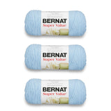 Bernat Super Value Yarn, 3 Pack, Sky 3 Count