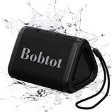 Bobtot Portable Bluetooth Speaker Wireless, IPX7 Small Shower Speaker Waterproof, 15H Playing Time, Loud and Stereo Sound with B